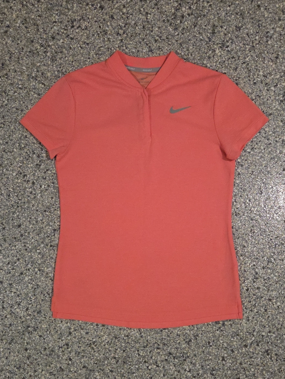 Nike Golf AeroReact Coral Performance Polo Shirt Size Small